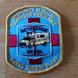 3 Bethlehem Steel Vintage EMT Embroidered Patches